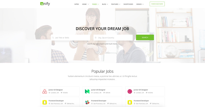 Unify Jobs Demo